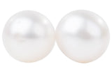White Freshwater Pearl Stud Earrings Sterling Silver 5mm-Pearl Rack