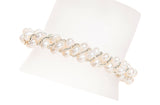 White Multi Strand Braided Freshwater Pearl Necklace and Bracelet Set 6mm-Pearl Rack