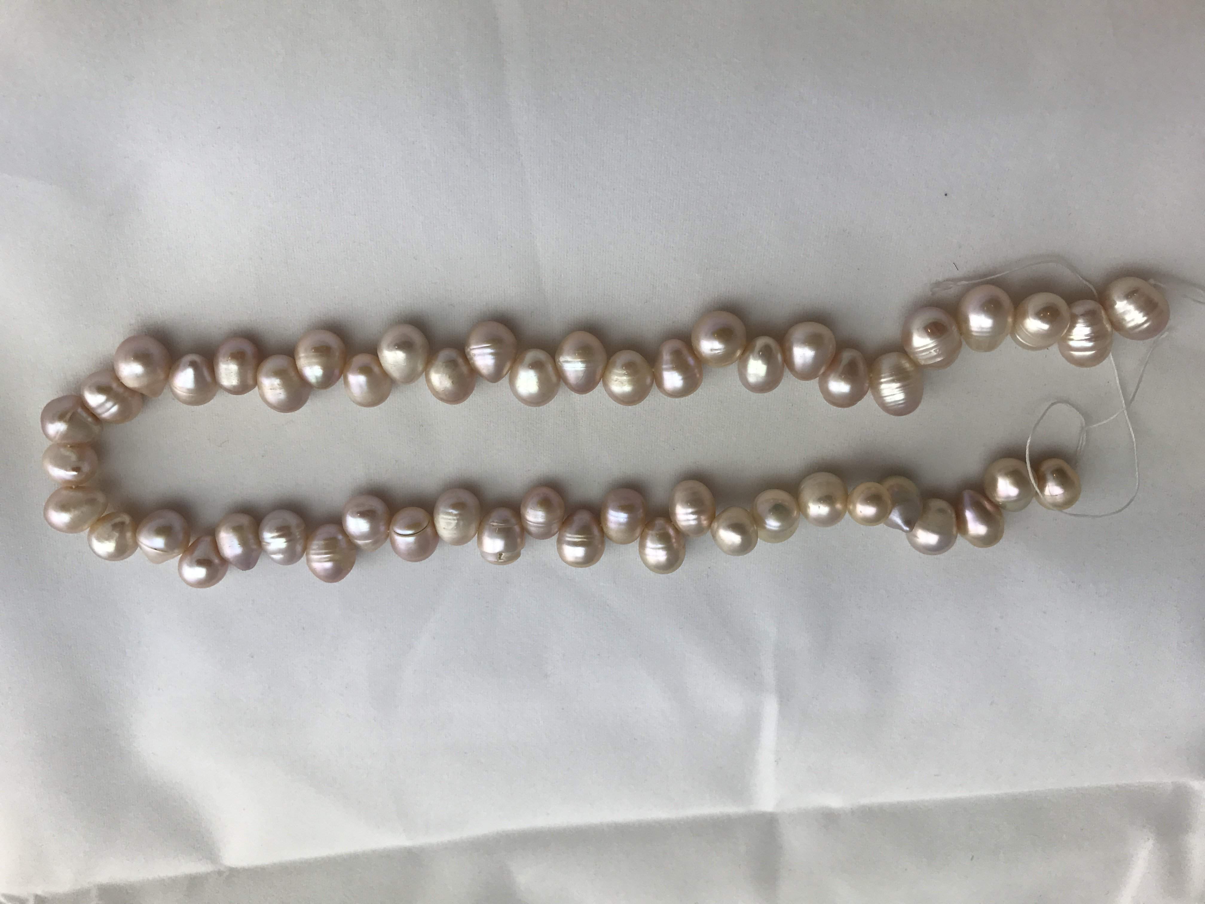 Strand Of Loose Pink Pearls 8-9mm-Pearl Rack