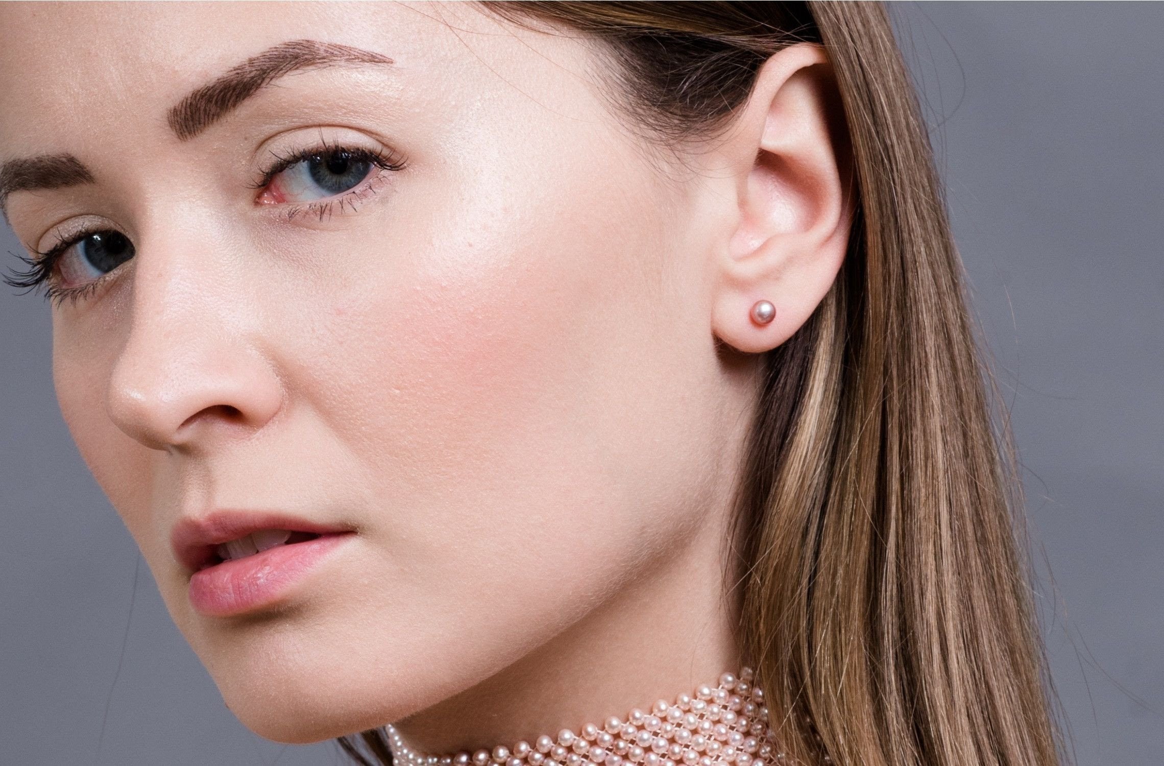 Pink Freshwater Pearl Stud Earrings Sterling Silver 5mm-Pearl Rack