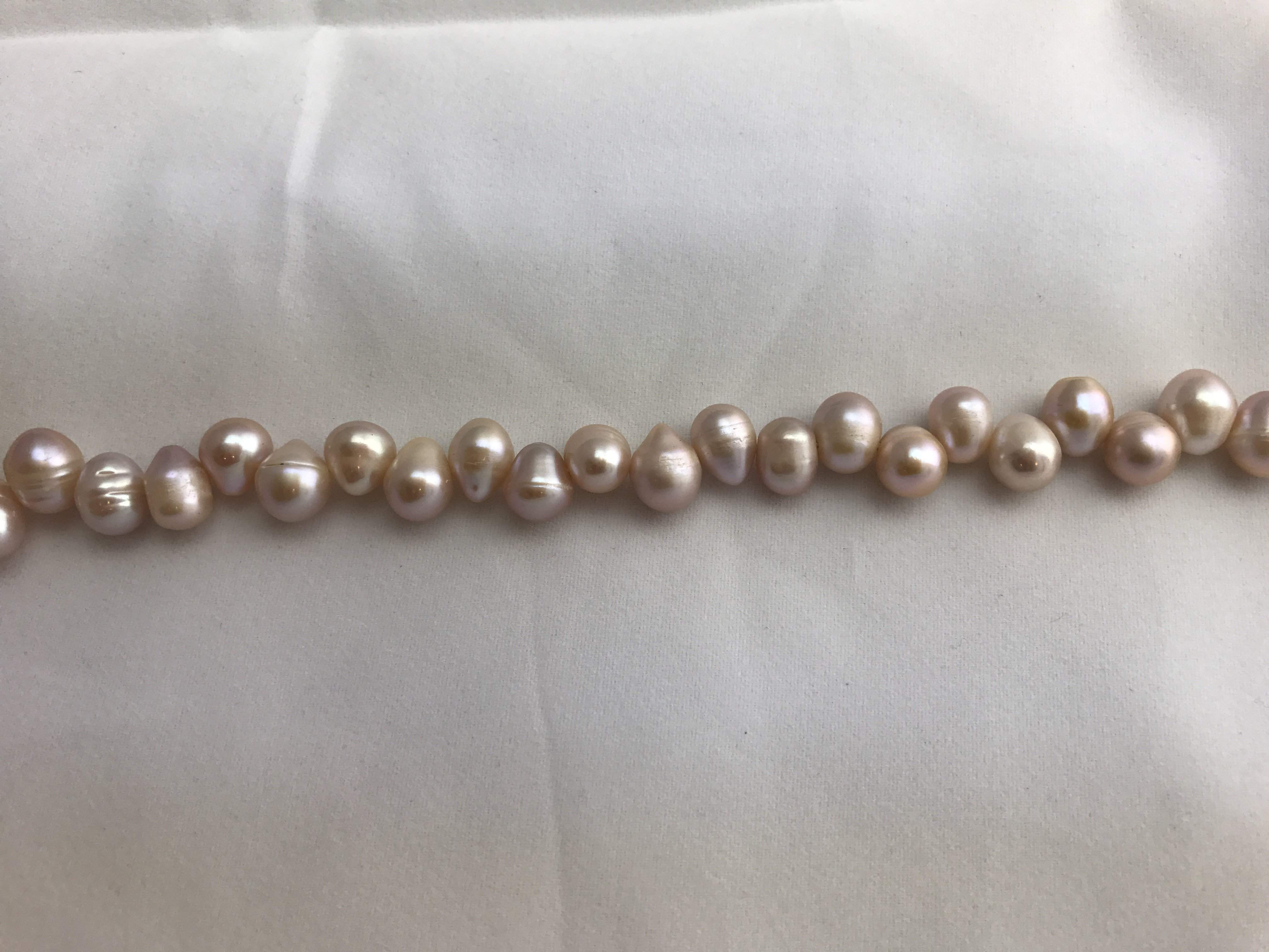 Strand Of Loose Pink Pearls 8-9mm-Pearl Rack