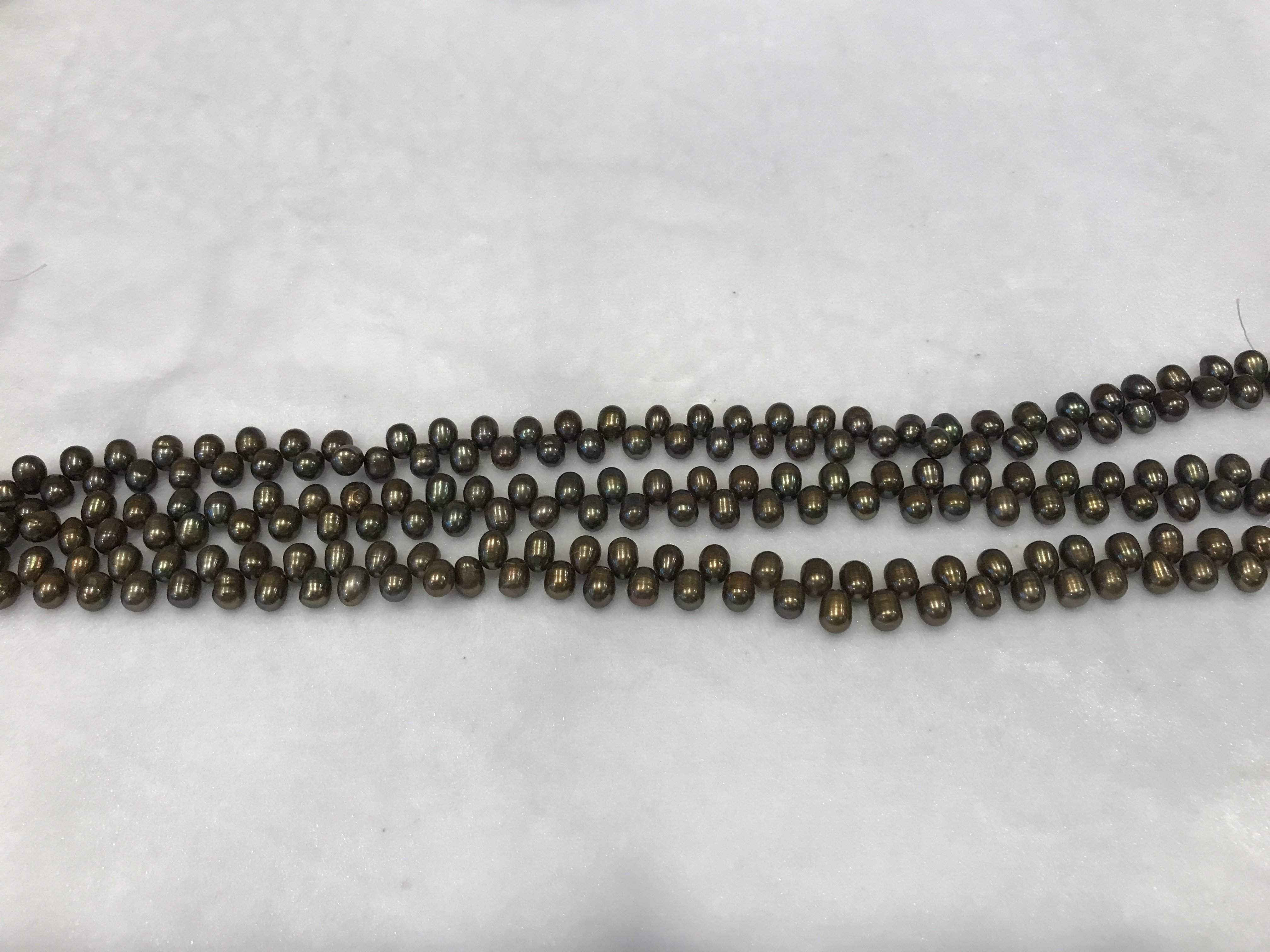 Strands Of Loose Pearls 8mm Brown