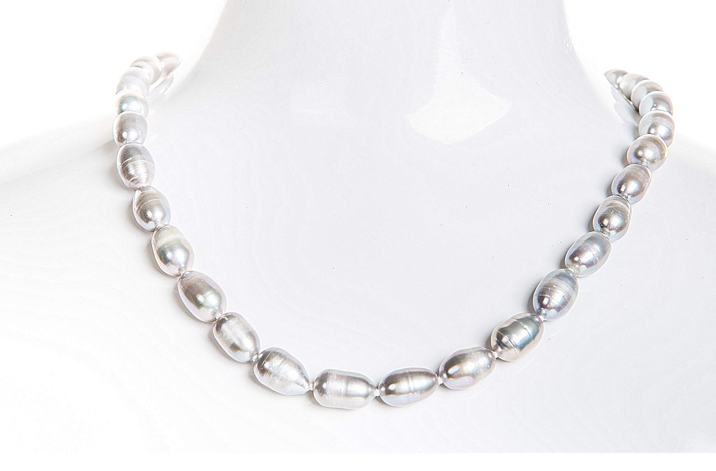 Rice Shape Pearl Necklaces