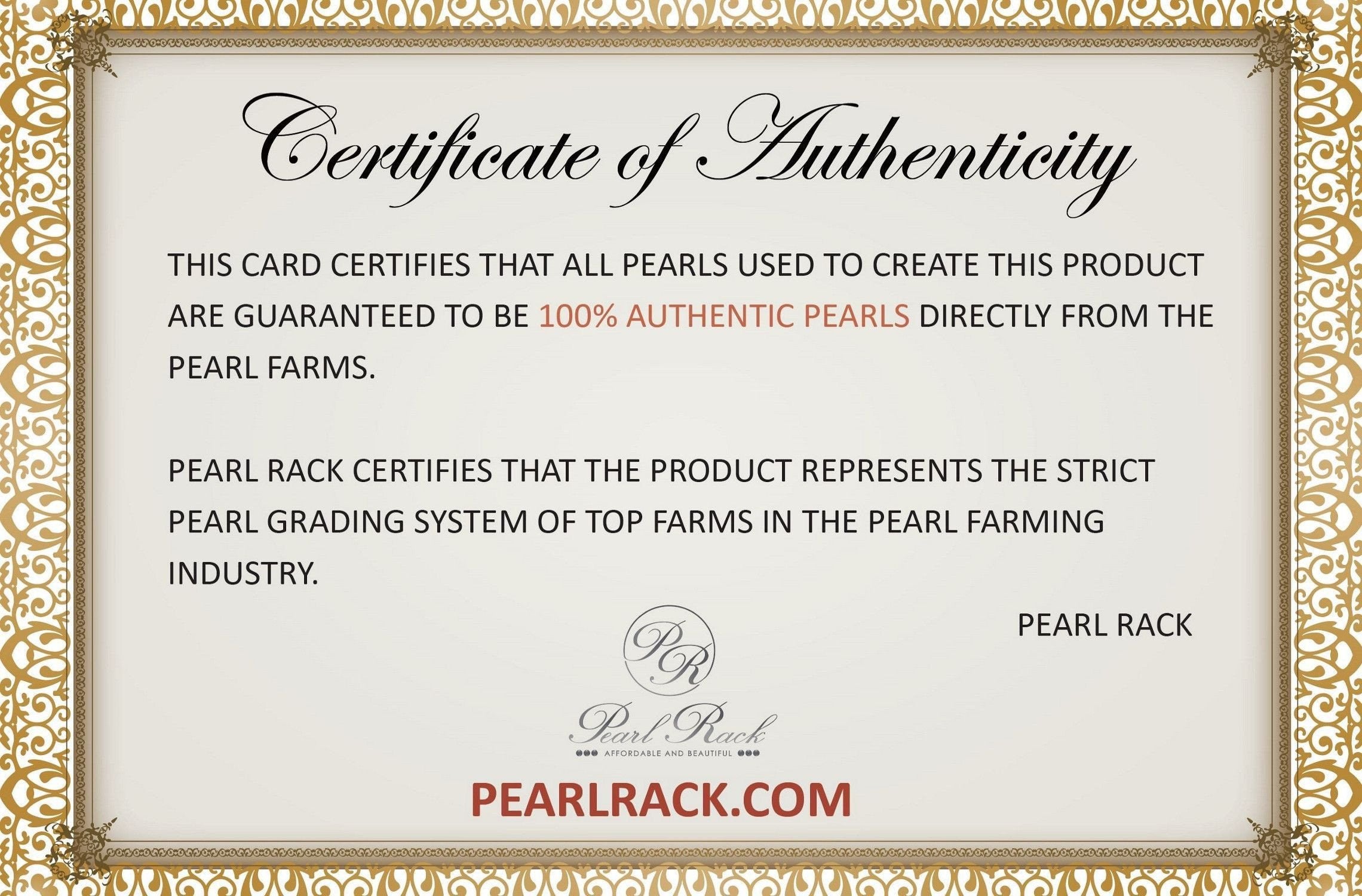 Freshwater Pearl Pendant and Sterling Silver (925) Chain Necklace 12mm-Pearl Rack