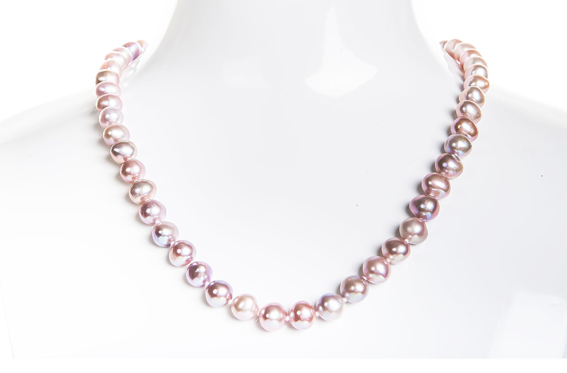 Purple Pearl Necklaces