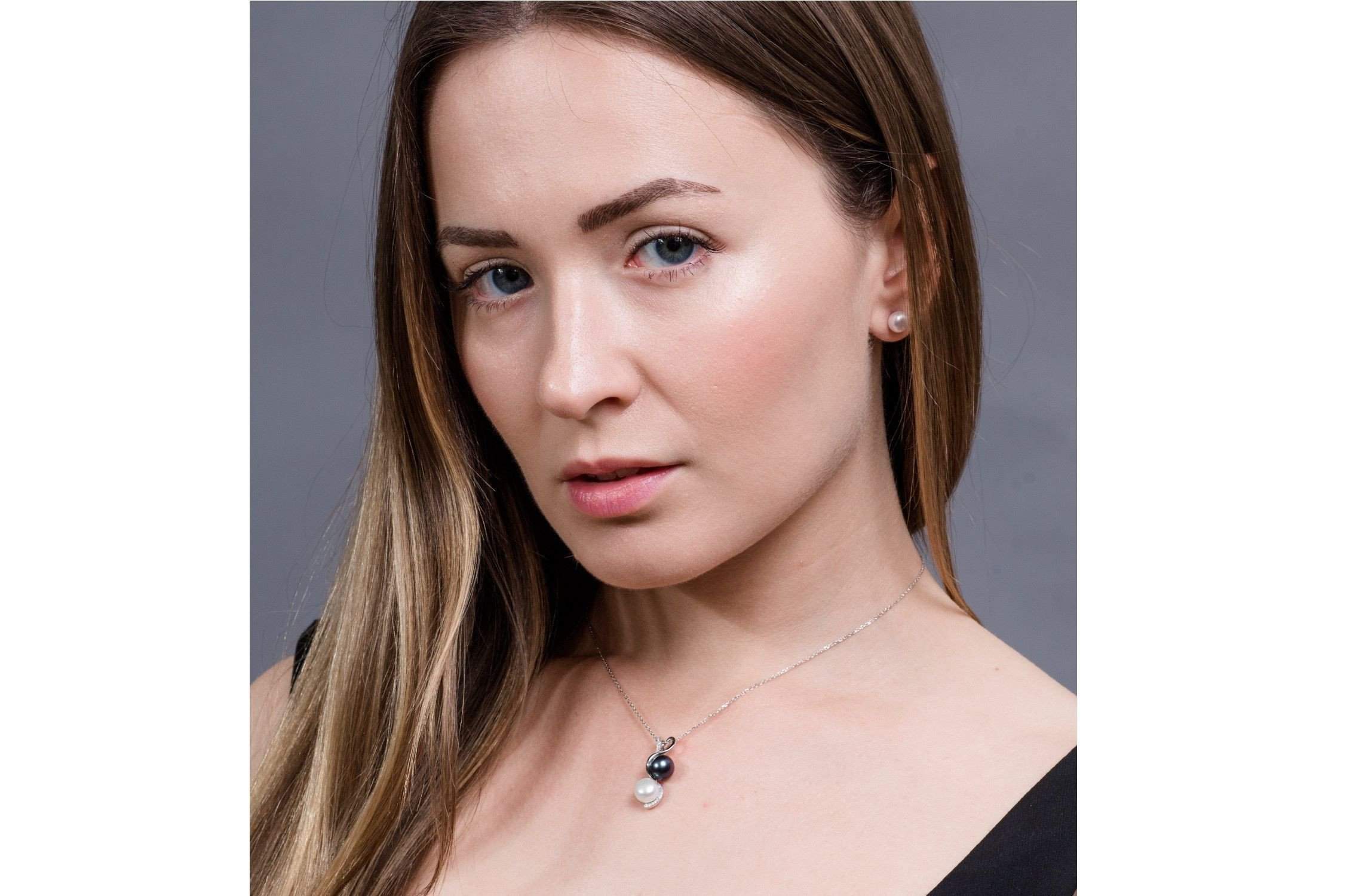2 in 1 Freshwater Pearl Pendant Chain Necklace-Pearl Rack