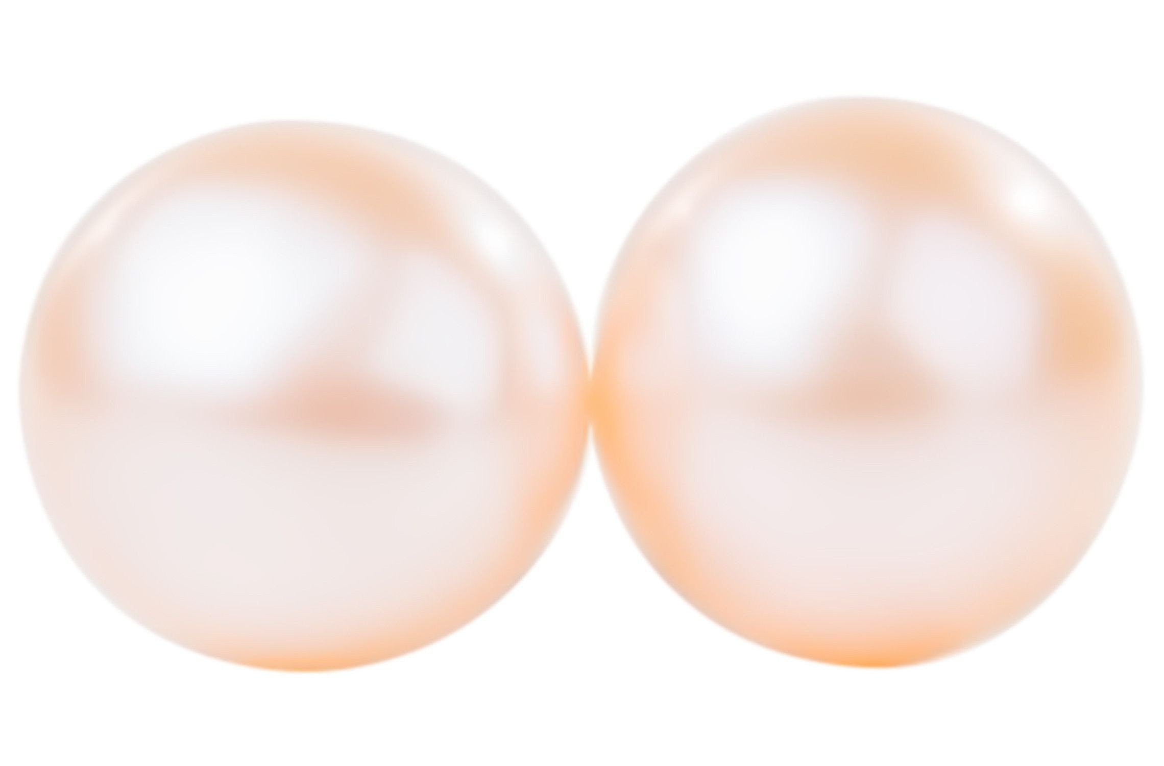 Peach Freshwater Pearl Stud Earrings Sterling Silver 5mm-Pearl Rack
