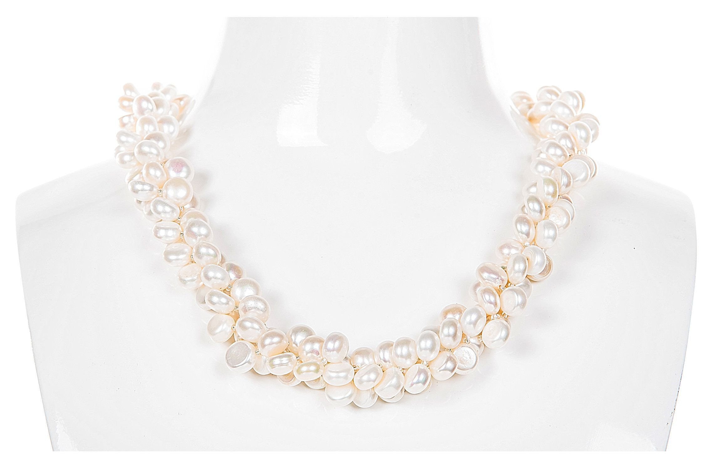 Triple Strand Pearl Necklaces