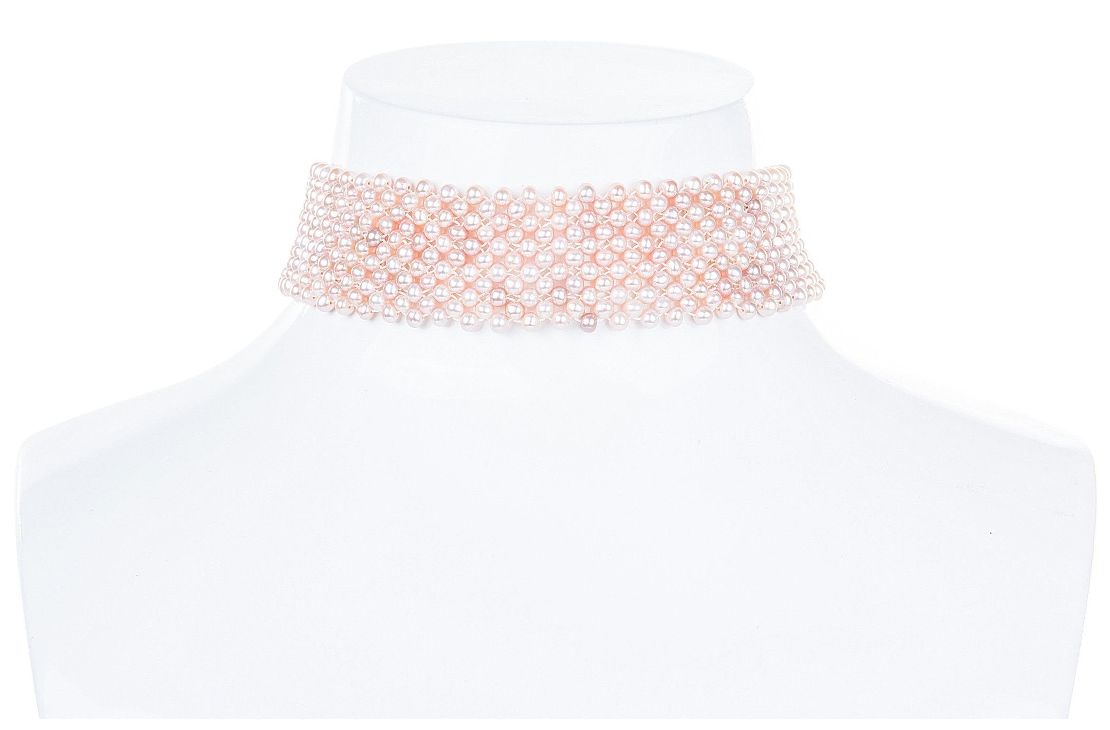 Pink Freshwater Pearl Choker 4mm-Pearl Rack