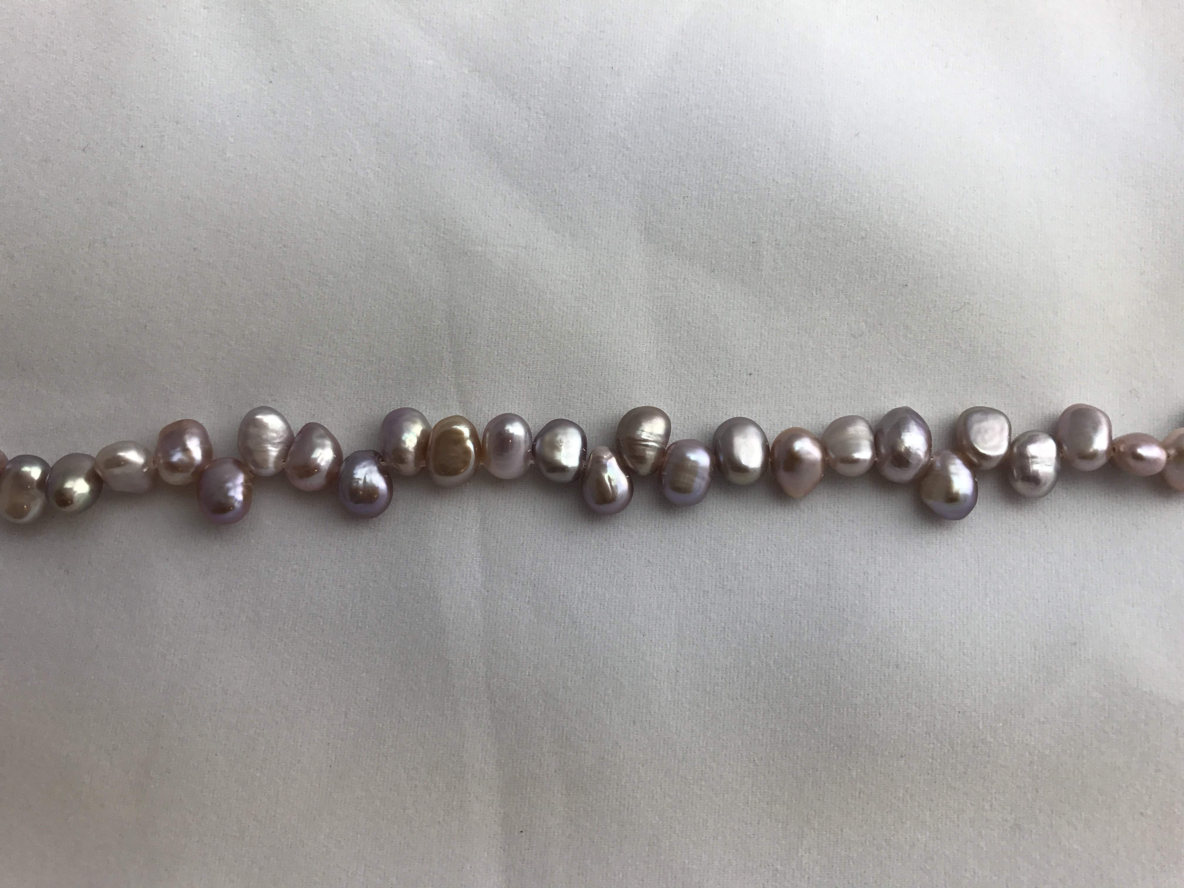 Strand Of Loose Irregular Pink Pearls 7-8mm-Pearl Rack