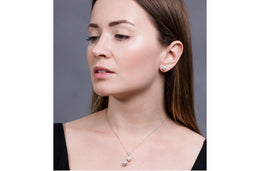 2 in 1 Freshwater Pearl Pendant Chain Necklace-Pearl Rack