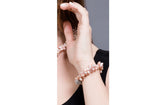 Double Strand Irregular Pink/Purple Freshwater Pearl Bracelet-Pearl Rack