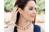 Double Strand Twisted with Crystal and Freshwater Pearl Necklace-Pearl Rack