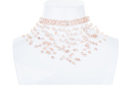 Fancy Peach Rice Shape Freshwater Pearl Necklace-Pearl Rack