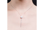 Freshwater Pearl Pendant and Sterling Silver (925) Chain Necklace 9mm-Pearl Rack
