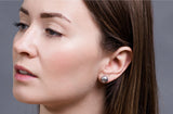 Light Grey Freshwater Pearl Stud Earrings Sterling Silver 10mm-Pearl Rack