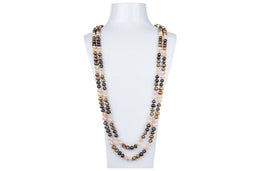 Multi-Color Freshwater Pearl Long Necklace 7mm-Pearl Rack