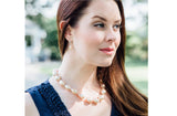 Peach Freshwater Baroque Pearl Necklace-Pearl Rack