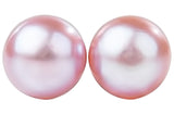 Pink Freshwater Pearl Stud Earrings Sterling Silver 5mm-Pearl Rack