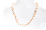 Single Strand Peach Freshwater Pearl Necklace 8mm-Pearl Rack