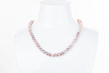 Single Strand Purple Freshwater Pearl Necklace 6mm-Pearl Rack
