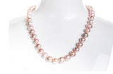 Single Strand Purple Freshwater Pearl Necklace and Bracelet Set 9-10mm-Pearl Rack
