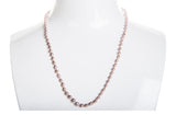 Single Strand Rice Shape Purple Freshwater Pearl Necklace 4mmx5mm-Pearl Rack