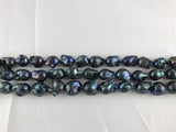 Strand Of Loose Baroque Pearls 15x25mm Peacock Blue-Pearl Rack