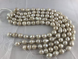Strand Of Loose Baroque Pearls 15x25mm White-Pearl Rack