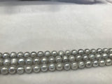 Strands Of Loose Pearls 11mm Off-Round Grey-Pearl Rack