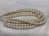Strands Of Loose Pearls 12-15mm Off-Round White-Pearl Rack