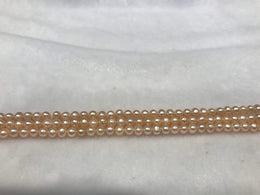 Strands Of Loose Pearls 5mm Off-Round Peach-Pearl Rack
