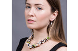 Triple Multi-Color Freshwater Pearl Necklace-Pearl Rack