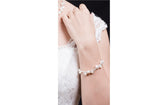 White Braided Freshwater Pearl Bracelet 7mm-Pearl Rack