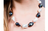 White Freshwater Baroque Pearl Necklace and Earrings Set-Pearl Rack