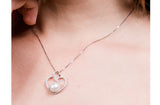 White Freshwater Pearl Heart Pendant and Sterling Silver (925) Chain Necklace 10mm-Pearl Rack