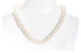 White Multi Strand Braided Freshwater Pearl Necklace and Bracelet Set 6mm-Pearl Rack